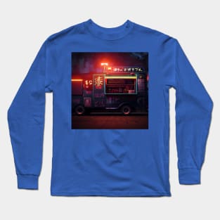 Cyberpunk Tokyo Ramen Food Truck Long Sleeve T-Shirt